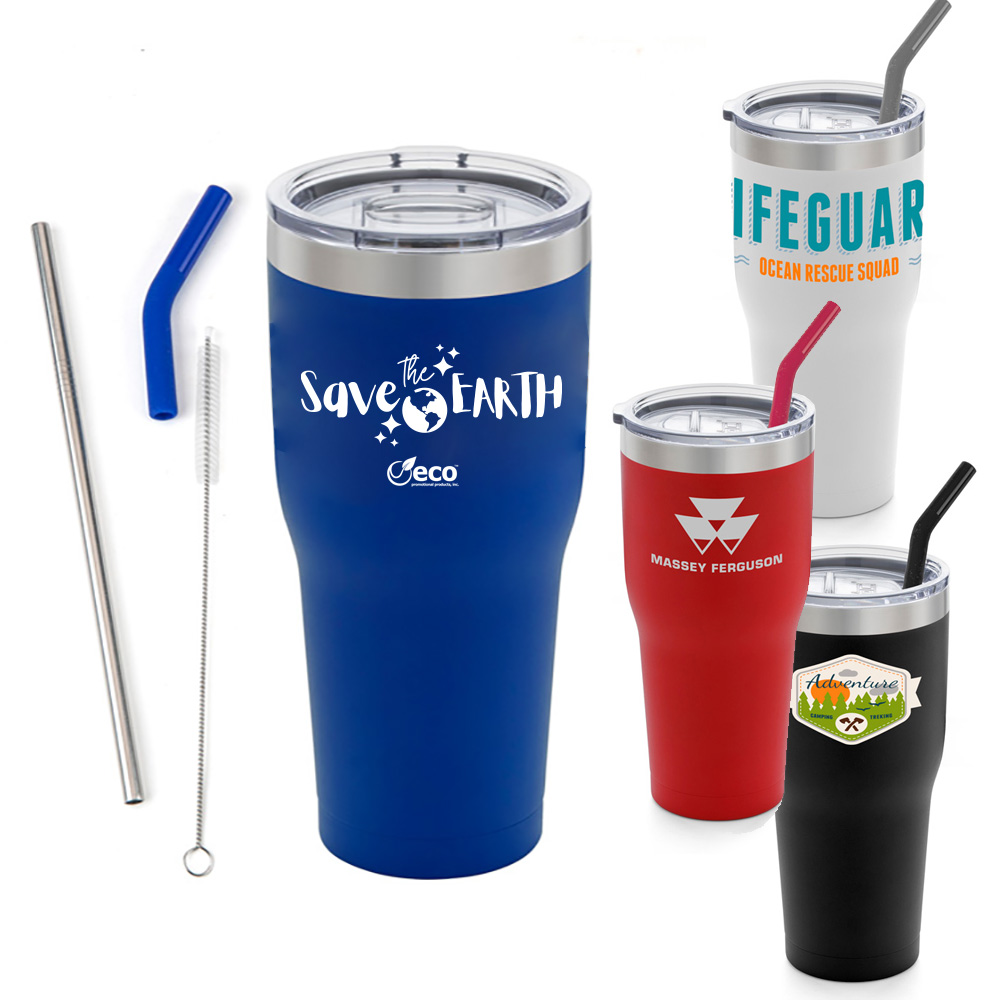Earth Day Basecamp Insulated Tumbler with Straw | 30 oz