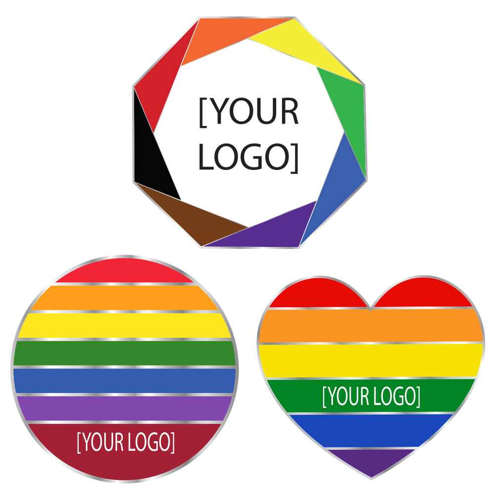 Rainbow Pride Lapel Pins | Recycled | 1"