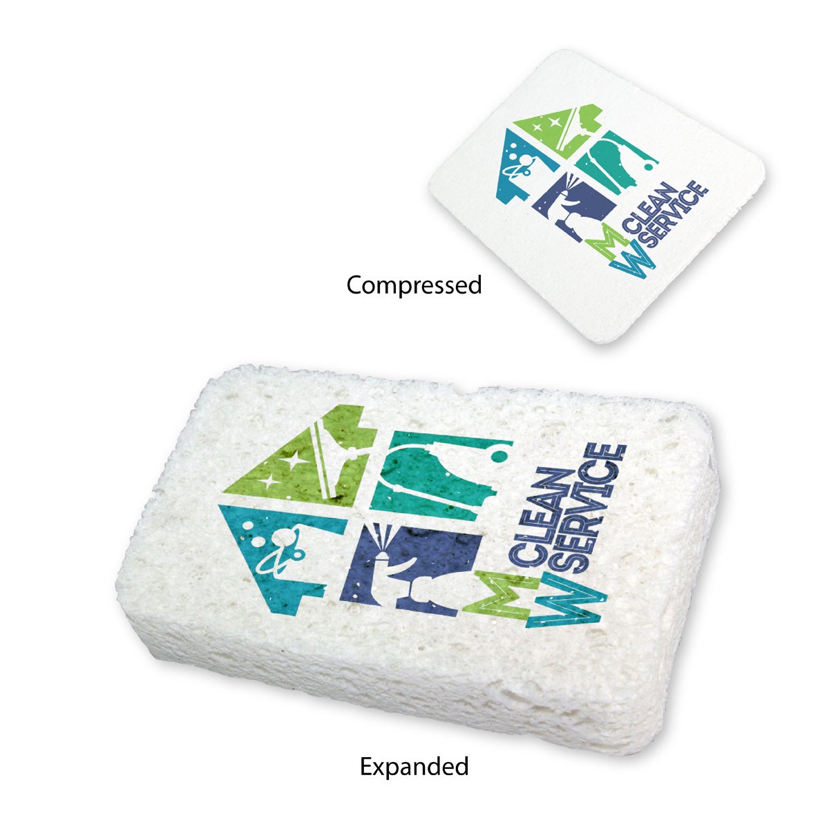 Biodegradable Cellulose Sponge Full Color