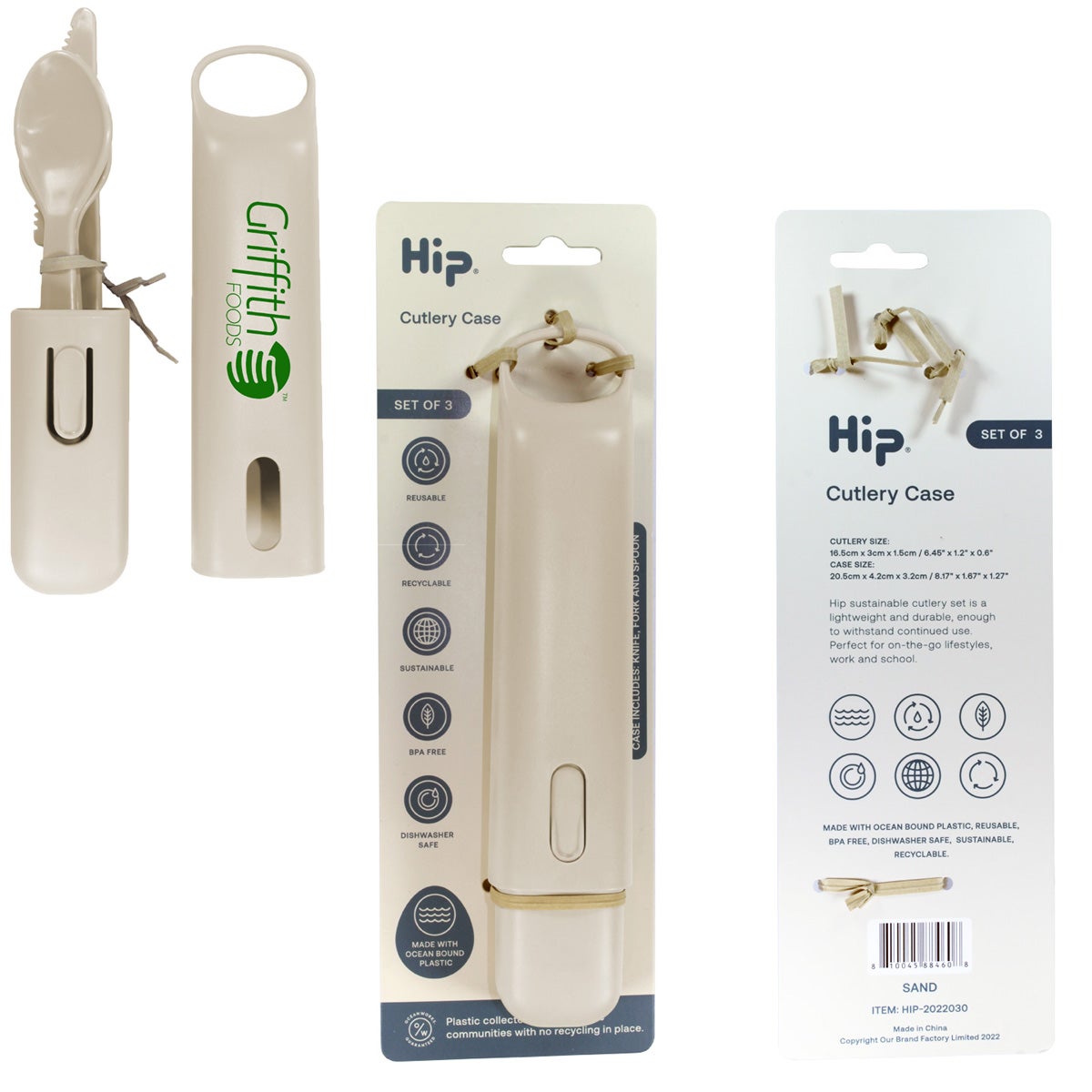 HIP® Recycled Ocean Bound Plastic Utensil Set 