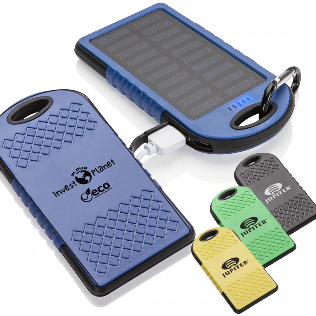 Custom Branded Portable Solar Charger with Carabiner