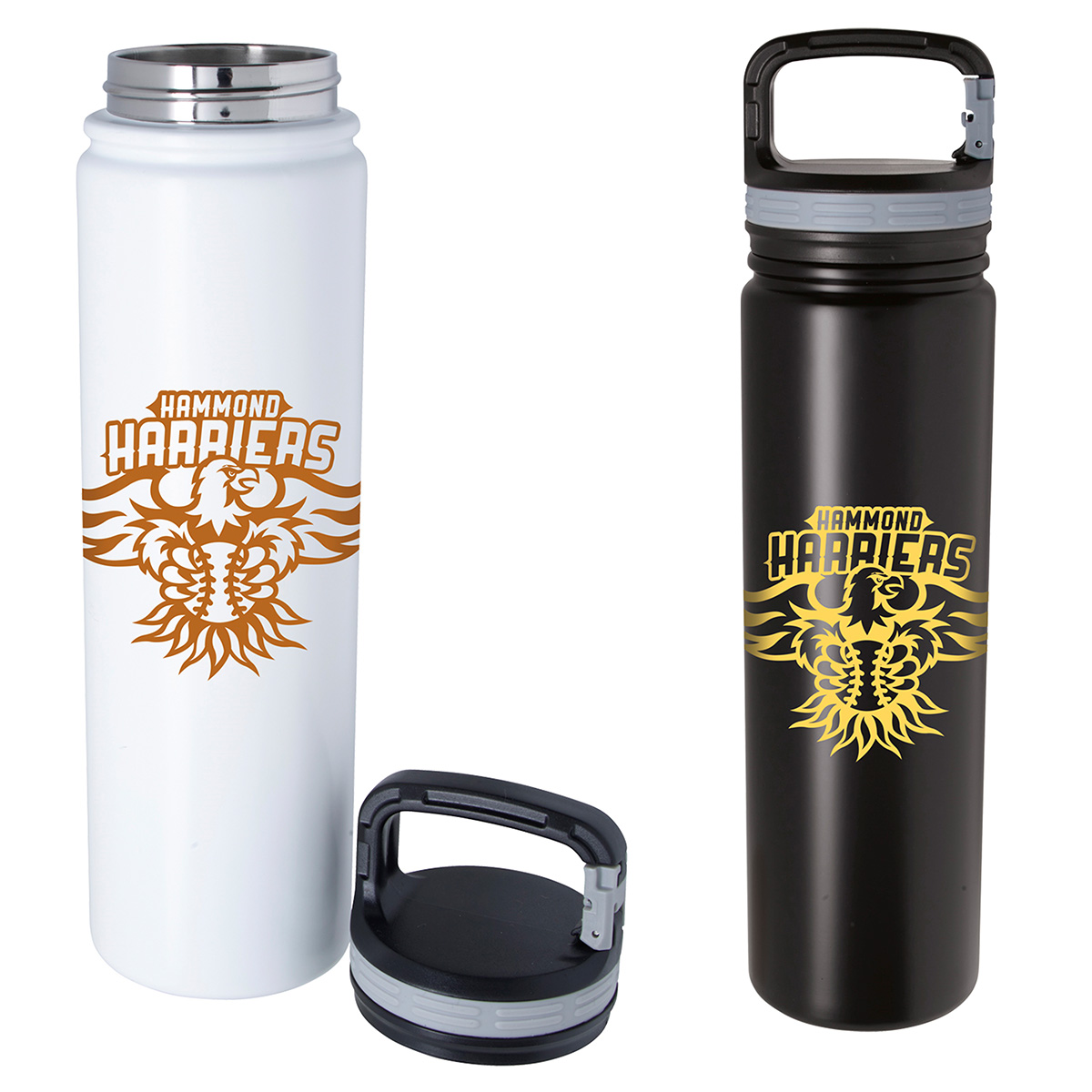 Vacuum Insulated Stainless Steel Bottle with Carabiner | 26 oz