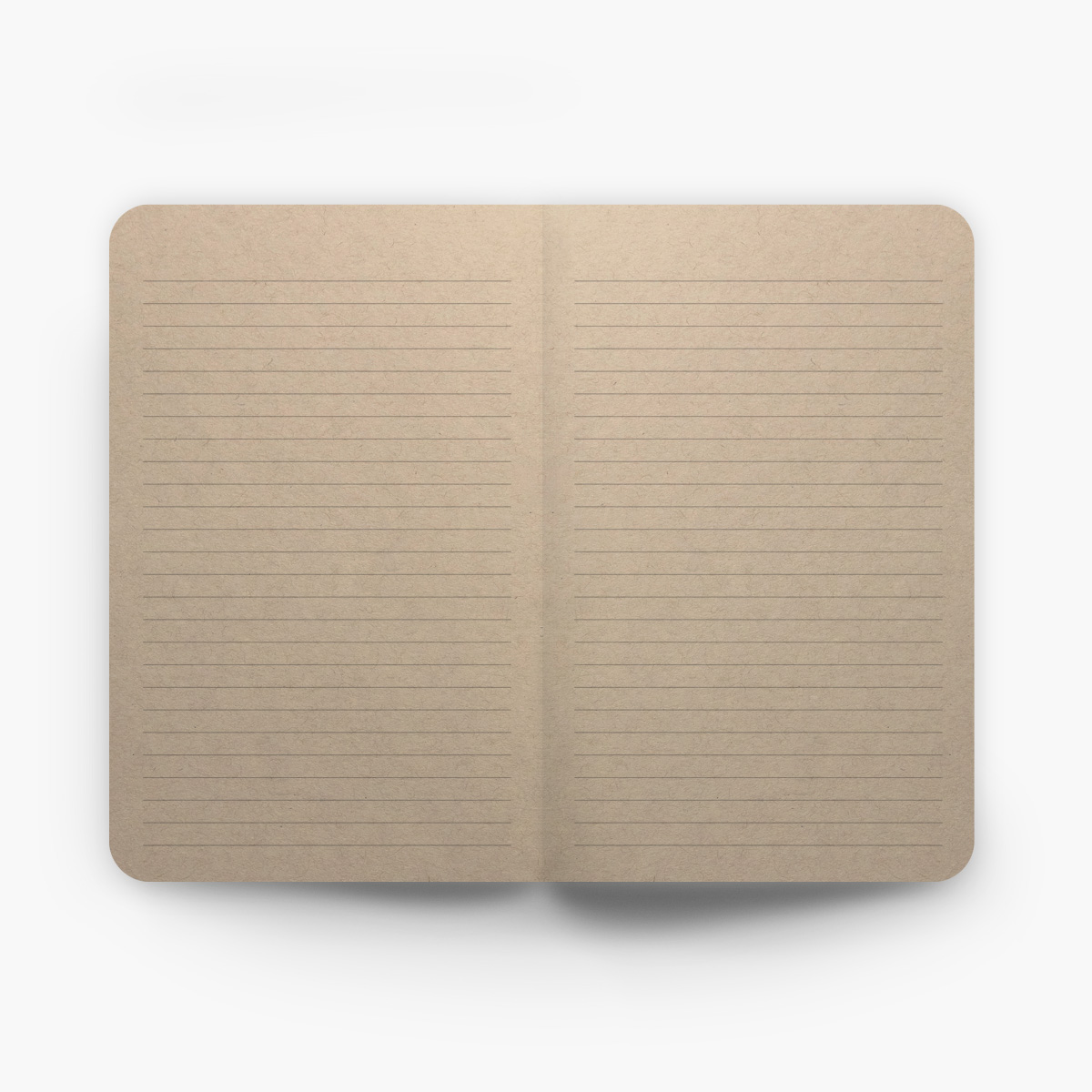 Recycled Lay Flat Kraft Notebook | USA Made | Full Color | 5x8 