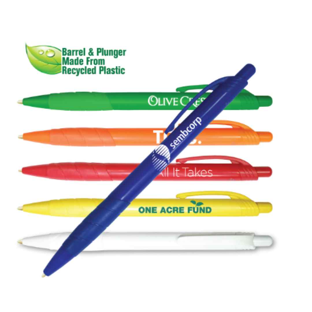 Recycled Grip Custom Plunger Click Pen 