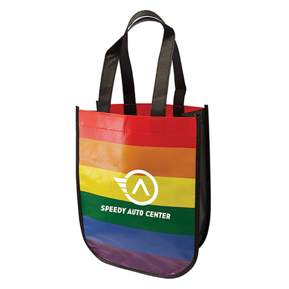 Rainbow Pride Gift Tote Bag | Recycled | 9x12x4 