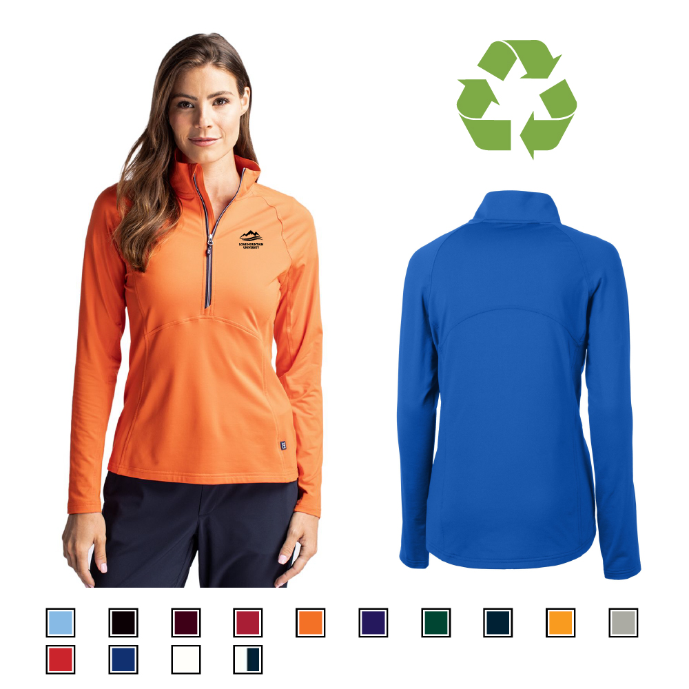 Women's Recycled Half Zip Knit Stretch Pullover