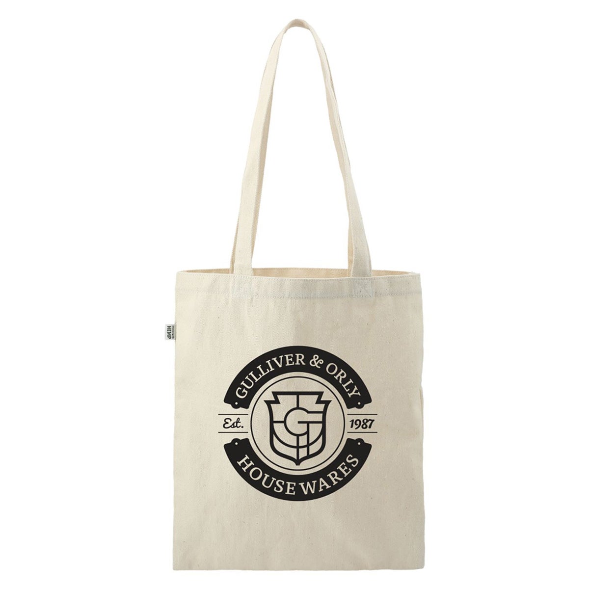 Lightweight Cotton Hemp Tote Bag | 15x13