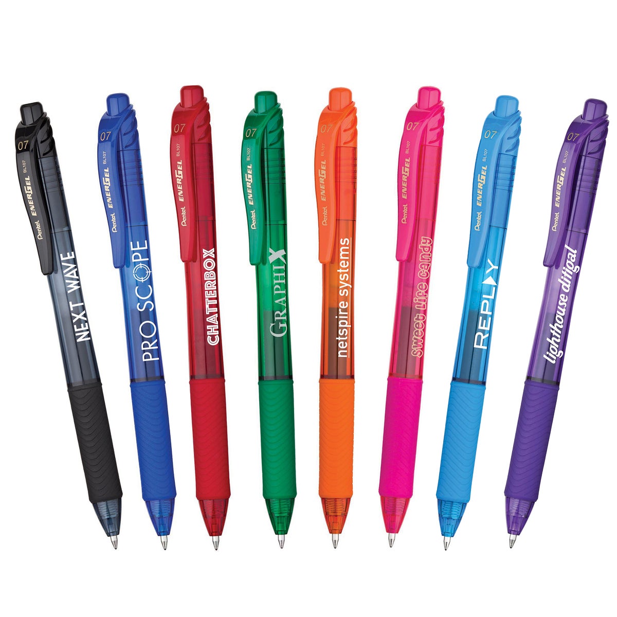 Custom Pentel Retractable Liquid Gel Ink Pen | Recycled