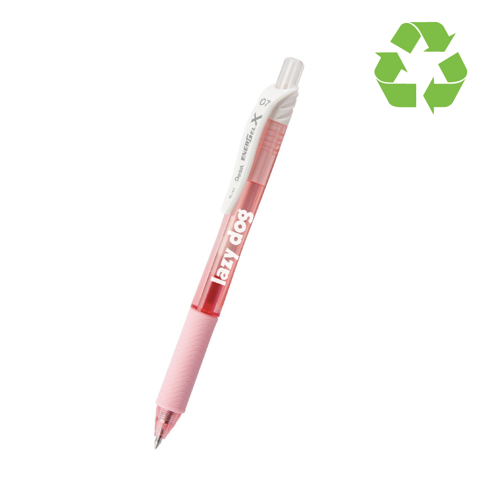 Recycled Pastel Breast Cancer Awareness RTX EnerGel® Liquid Gel Ink Click Pen  Refillable