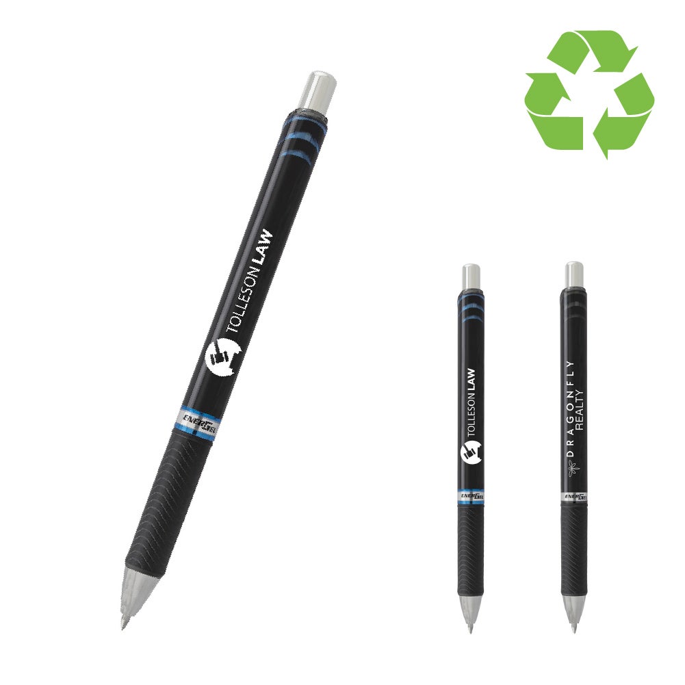 Recycled Permanent EnerGel® Liquid Gel Ink Click Pen  Refillable