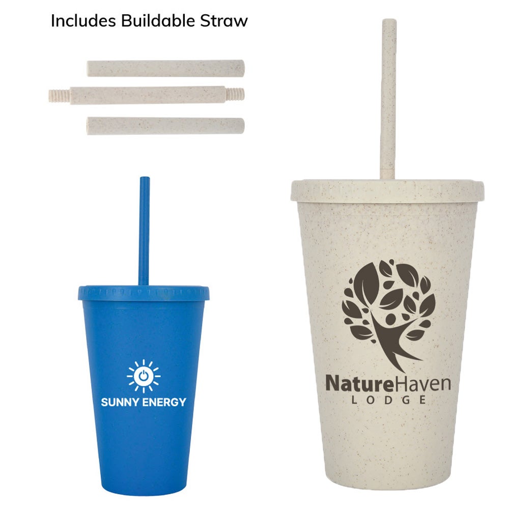 Plant Fiber Travel Tumbler | Reusable | 16 oz