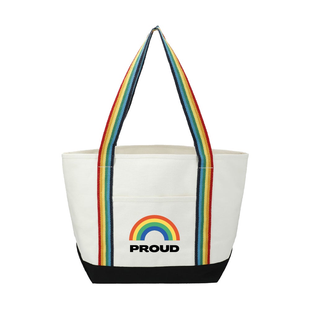 Pride Custom Heavyweight Cotton Canvas Travel Boat Tote 