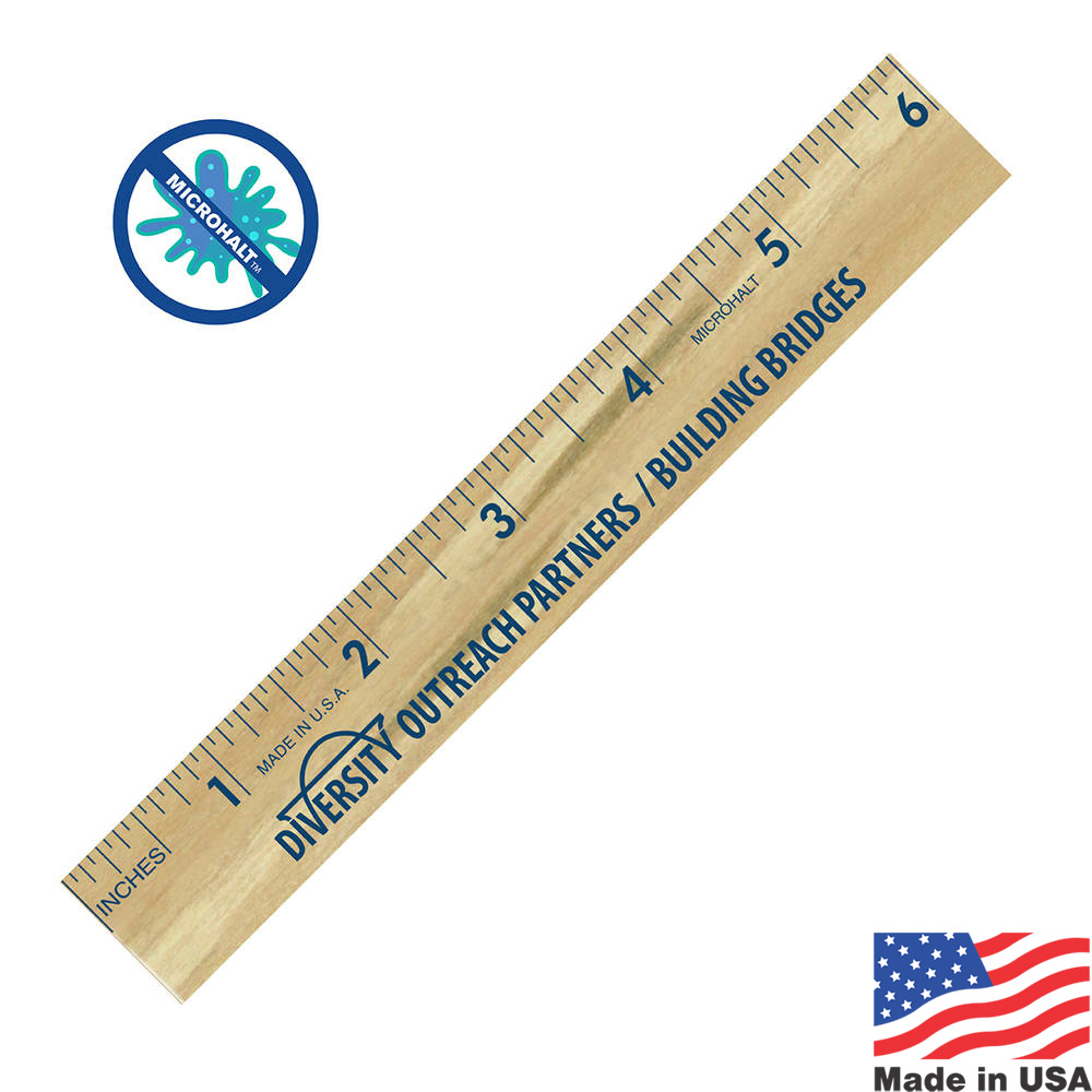 Custom Wooden Ruler | USA Made | 6"