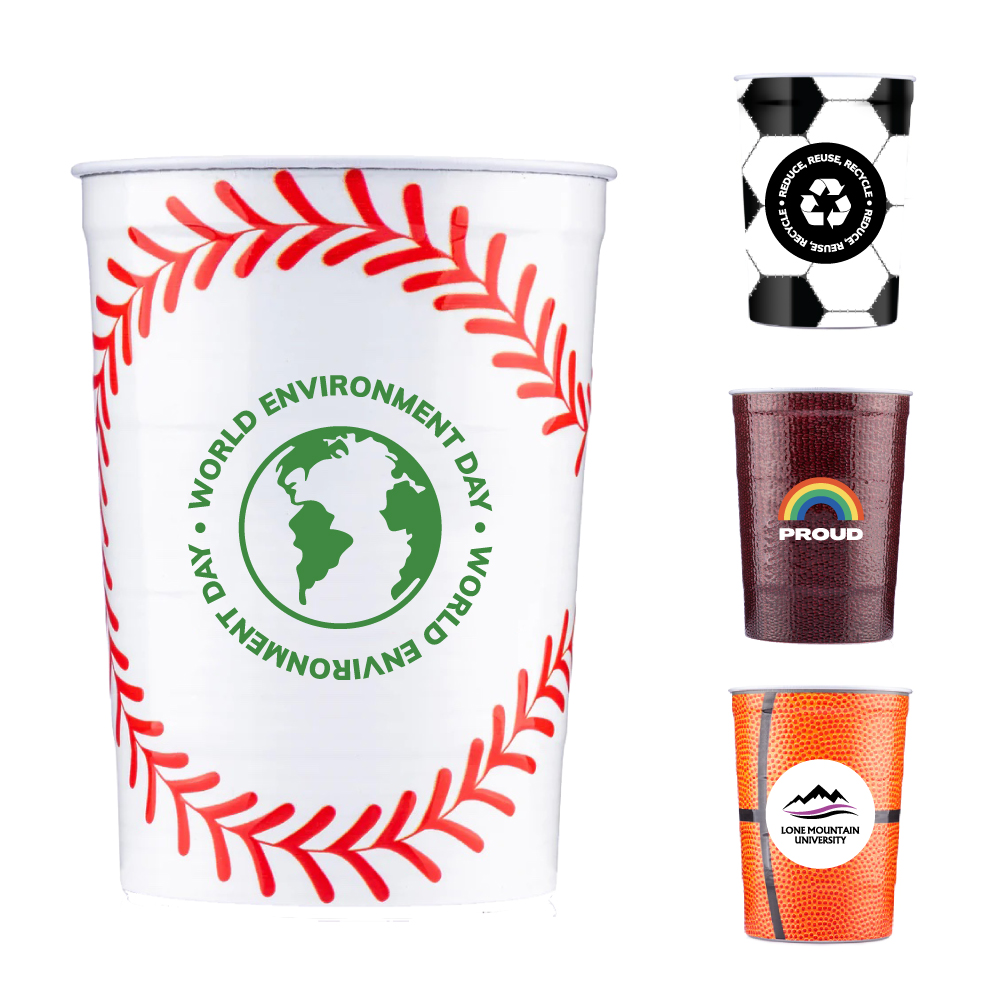 USA Made Sports Recyclable Steel Chill Cup  | Reusable | 16 oz