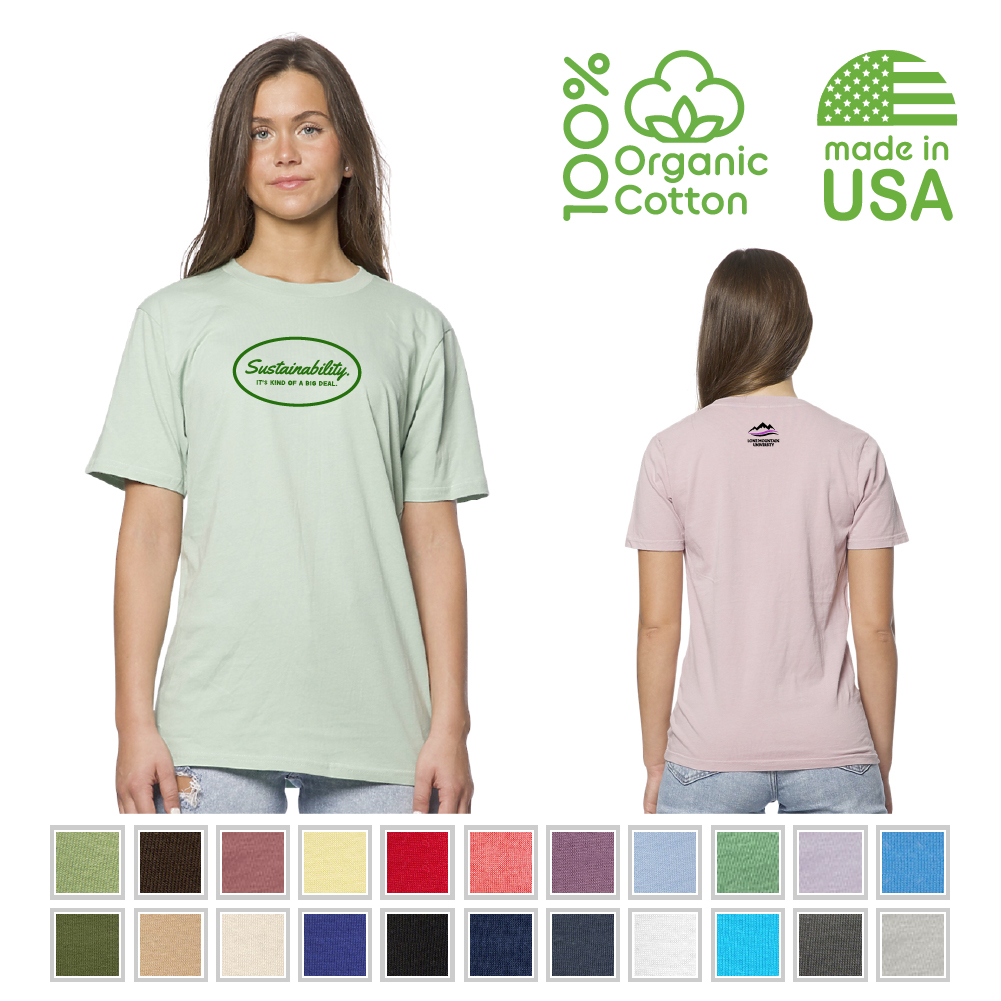100% Organic Cotton Adult Unisex T-Shirt | USA Made