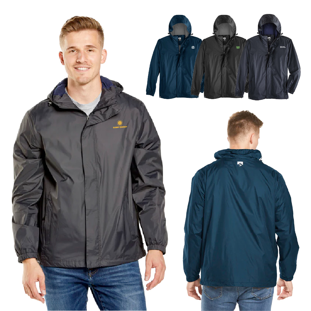 Custom Unisex Packable Rain Jacket