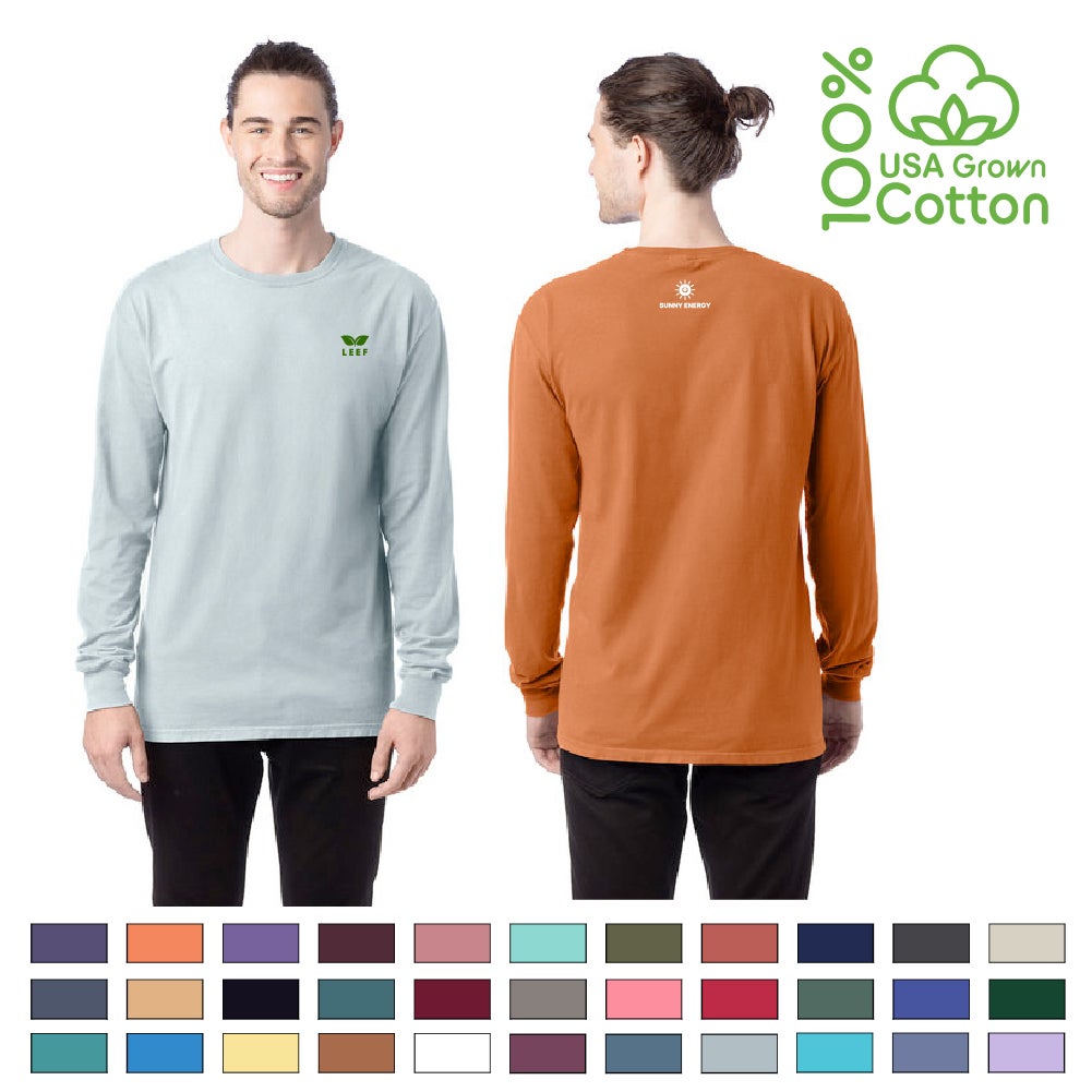 Garment Dyed Ringspun Cotton Long Sleeve Ultra Soft Shirt | 5.5 oz