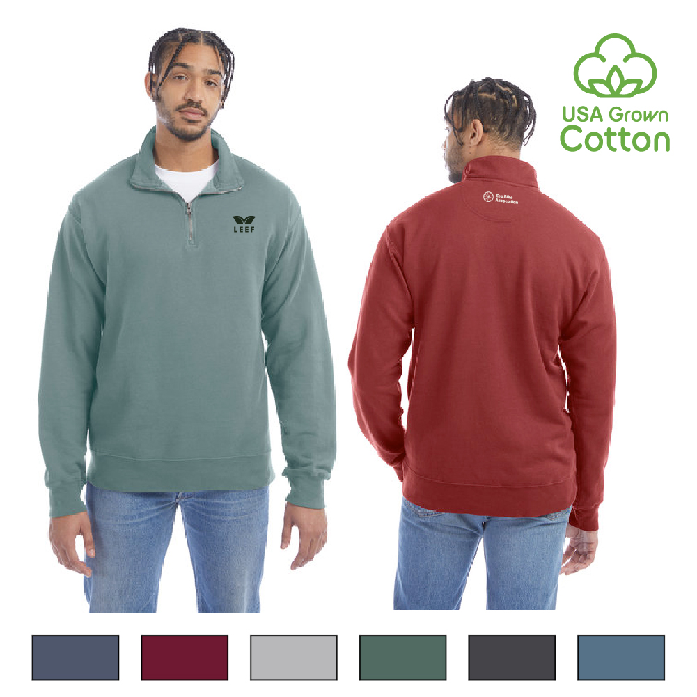 Garment Dyed Ringspun Cotton Quarter Zip | 7.2 oz