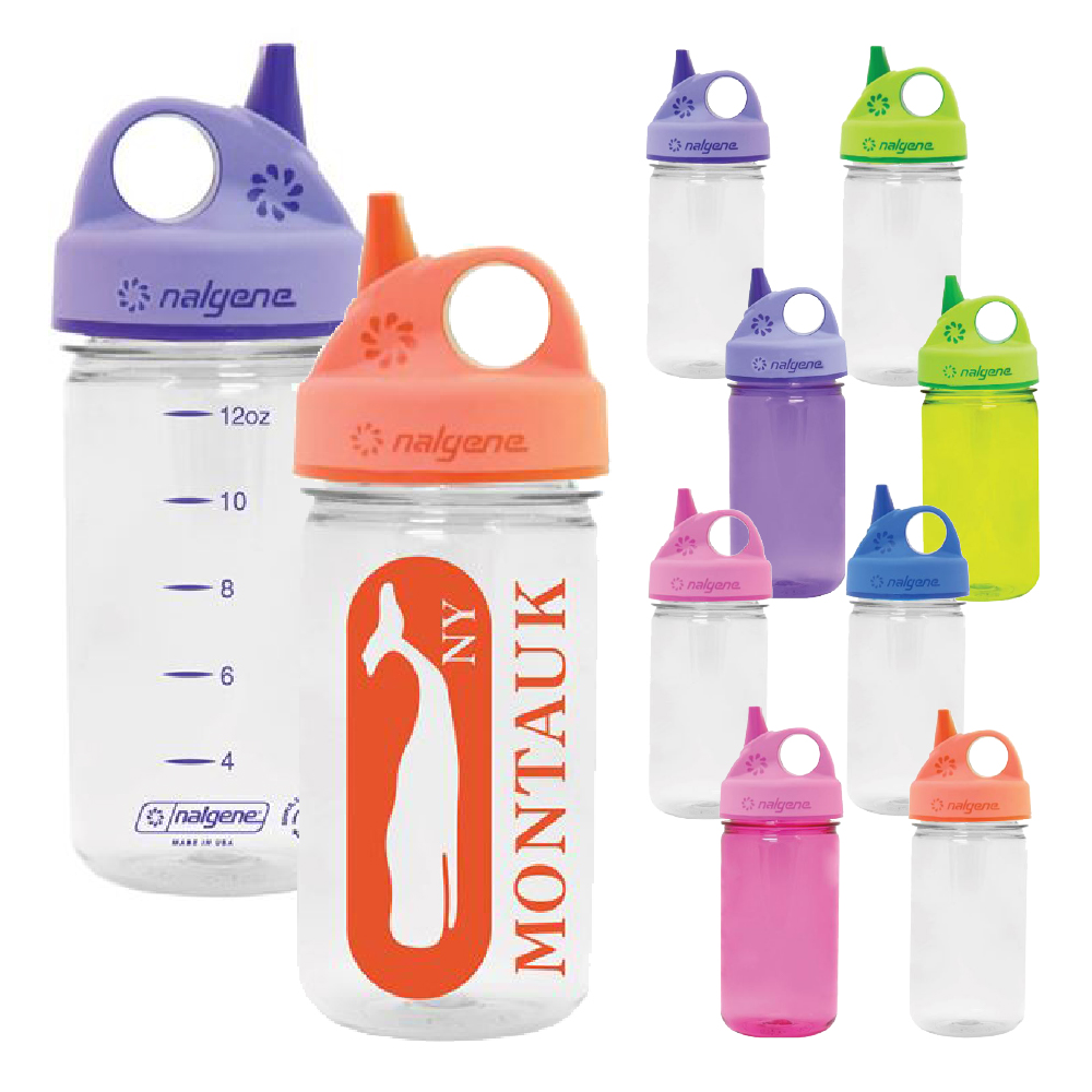 Nalgene Recycled Grip ’n Gulp Kids Water Bottle | USA Made | 12 oz