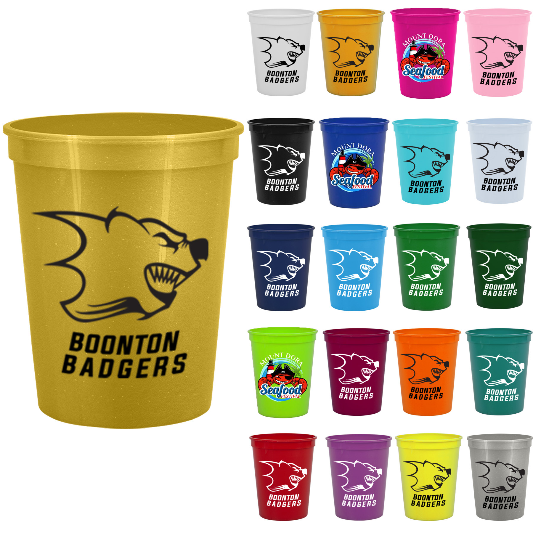 Personalized Stadium Cups | Recycled | USA Made | 16 oz