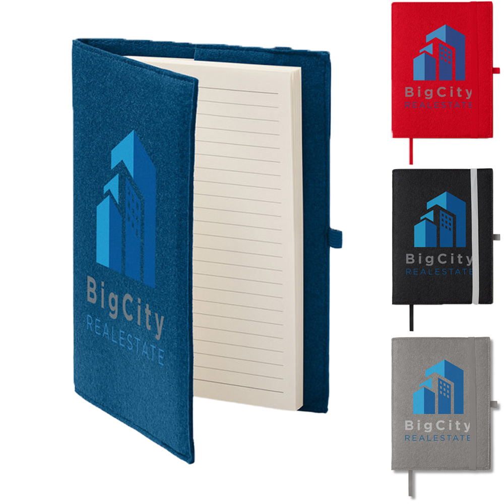 Recycled Felt Padfolio Refillable Journal | 7x9