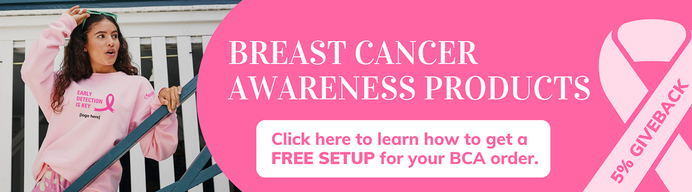 2023 Breast Cancer Awareness Promotional Products Free Setup