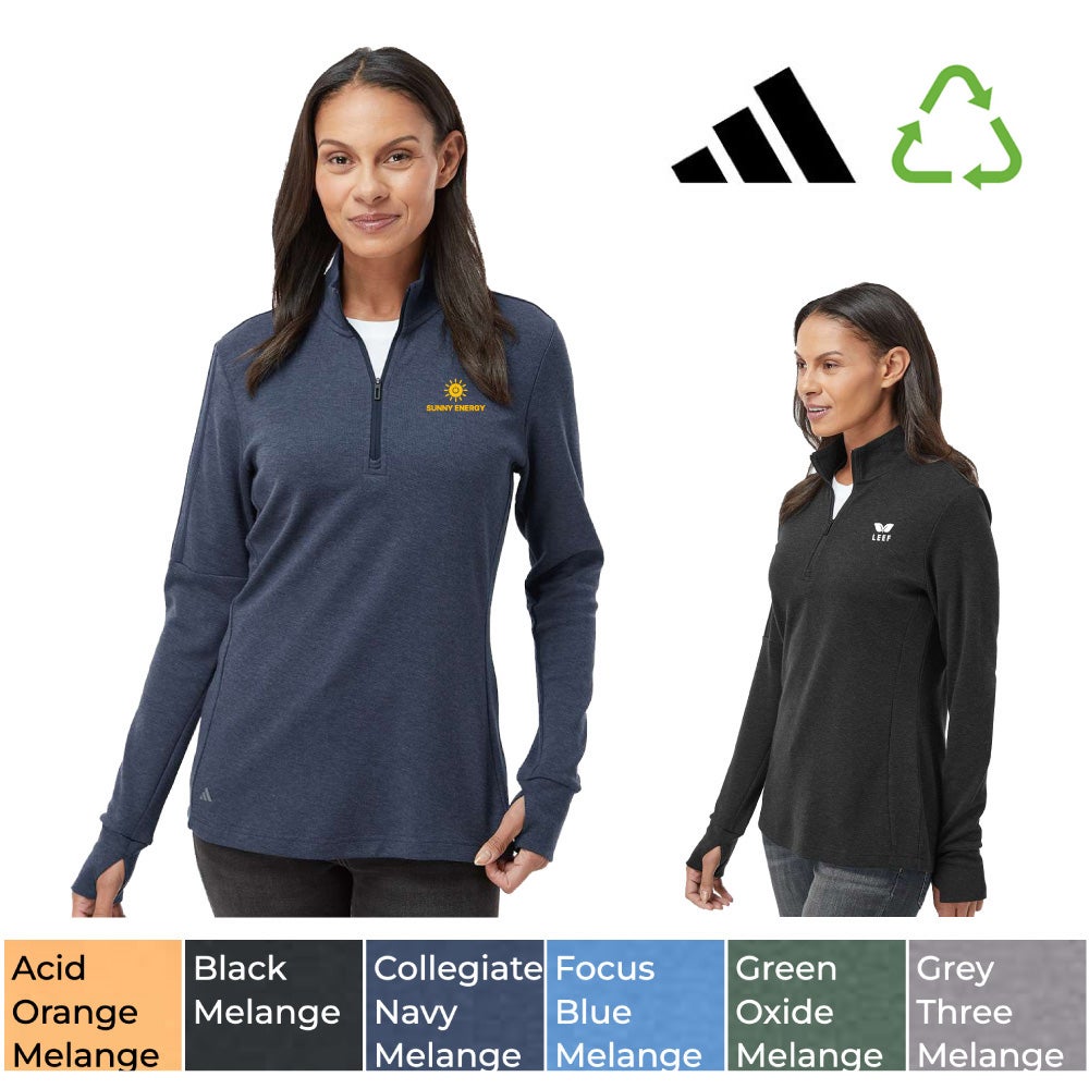 Women's Adidas Recycled Quarter Zip Sweater