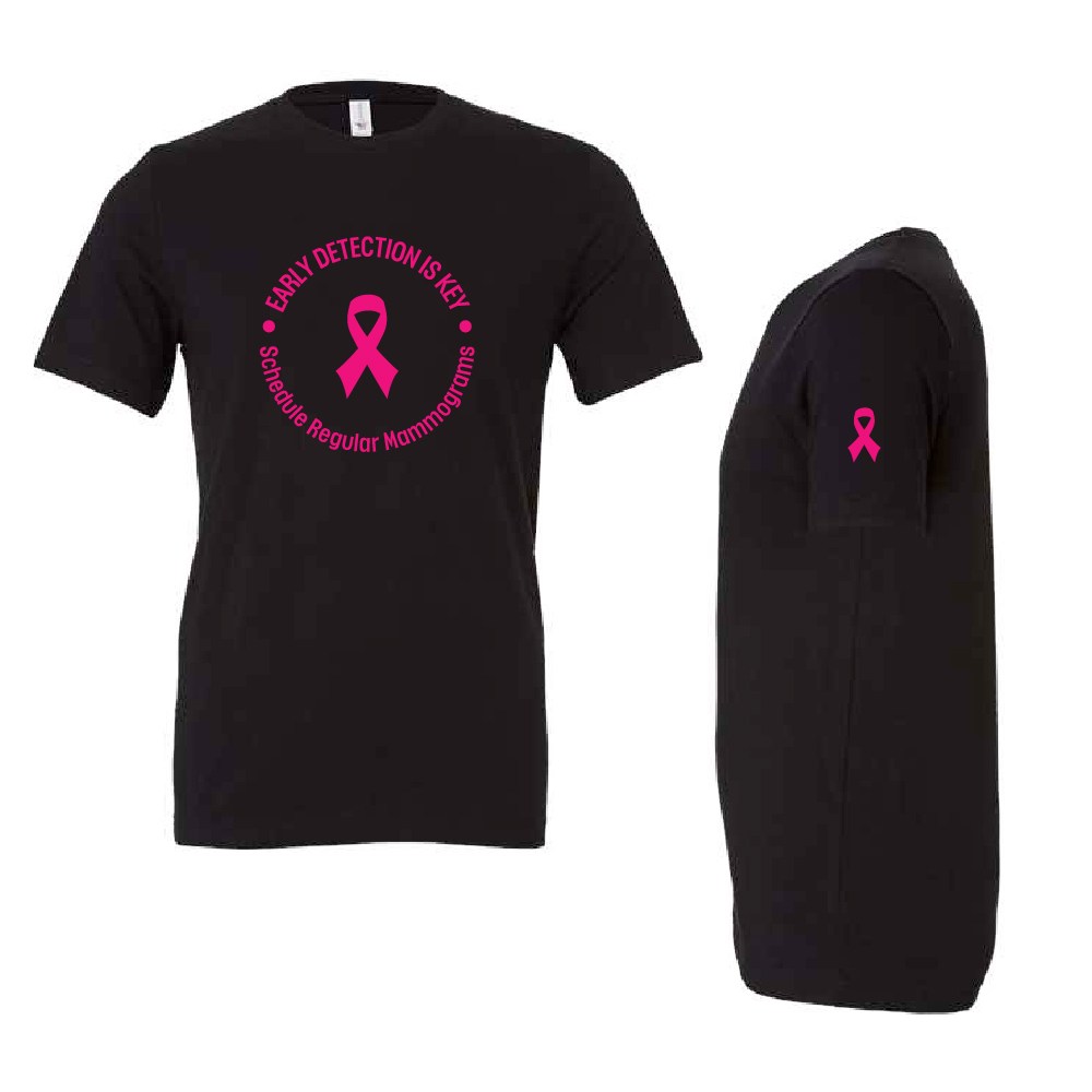 Breast Cancer Awareness Unisex Retail Fit Favorite Basic T-Shirt | WRAP Certified in black