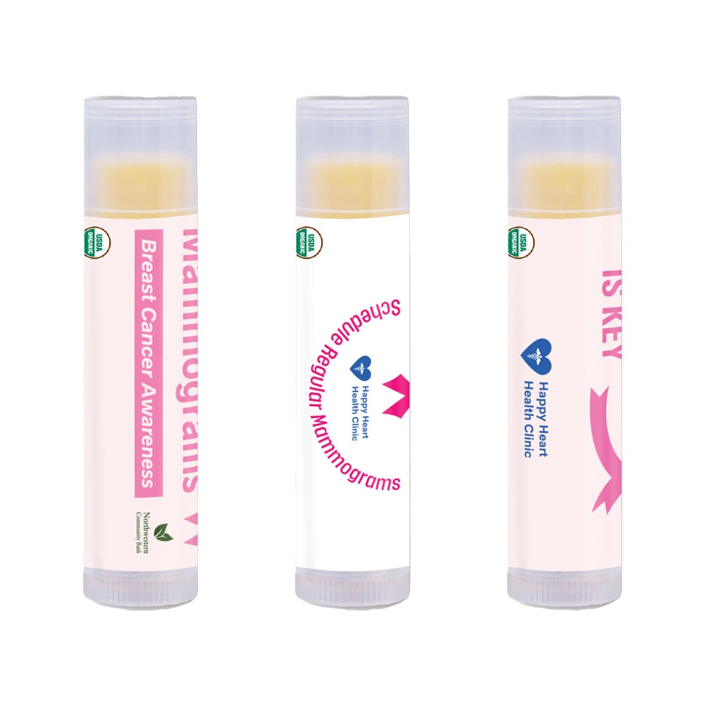 Breast Cancer Awareness Lip Balm | Certified Organic | USA Made