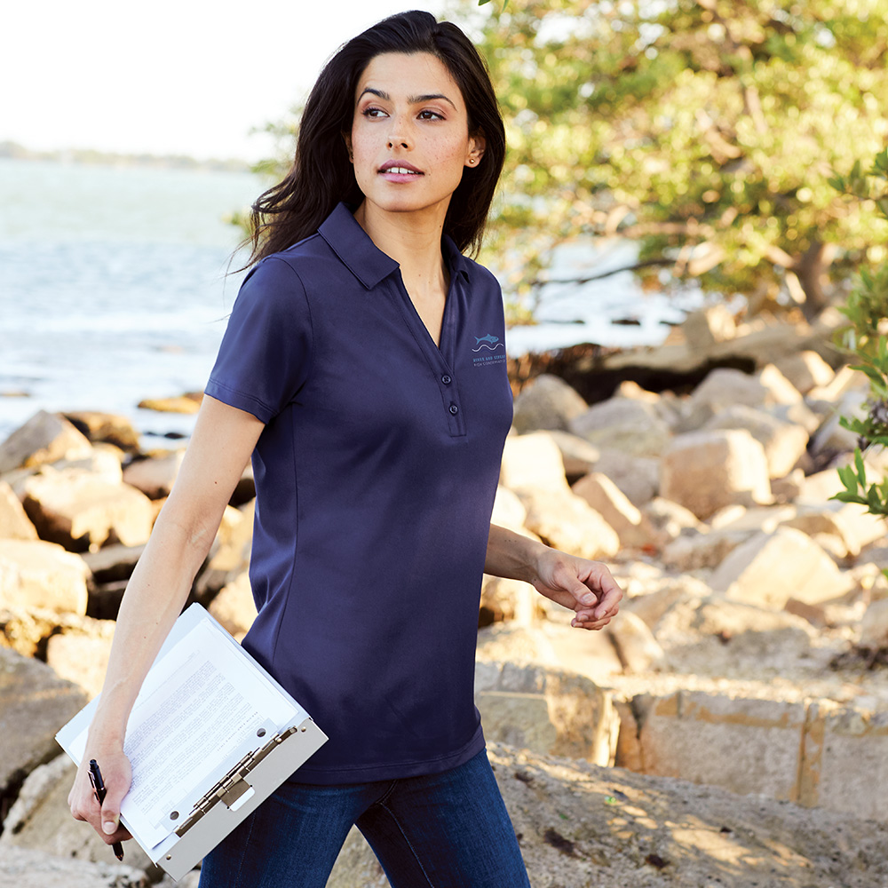 Women's Recycled Carbon Free Performance Polo | 3.8 oz