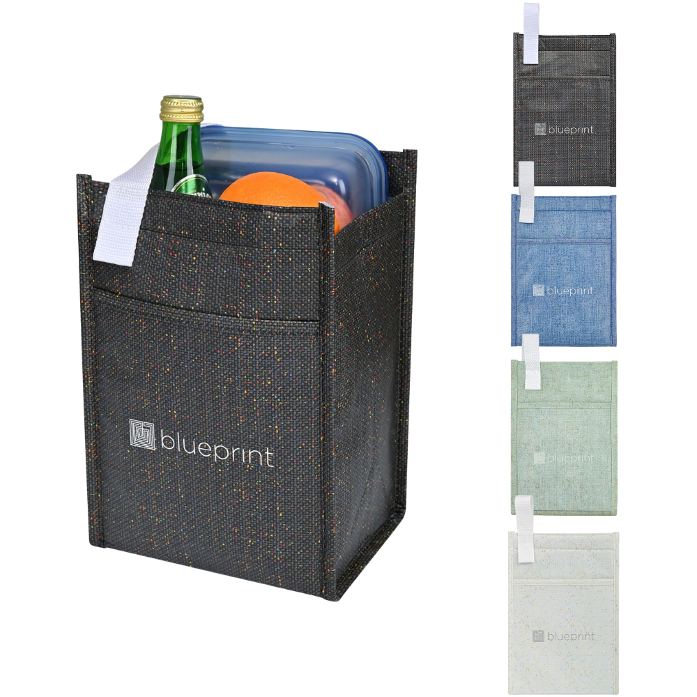 Recycled Non-Woven Lunch Cooler 7"L x 10.5"H x 5"W