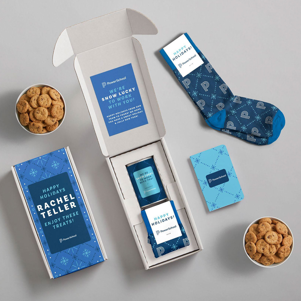 Small Cozy Gift Box | Socks, Cookies & Notebook | USA Made