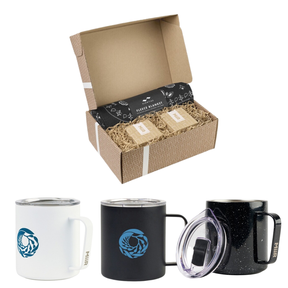 Slowtide® Paisley Park Blanket and MiiR® Camp Cup Duo Gift set