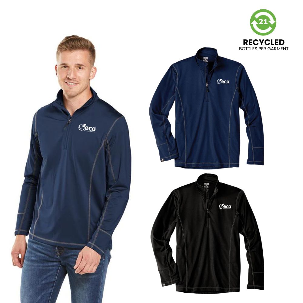 Recycled Quarter Zip Stretch Fleece Pullover