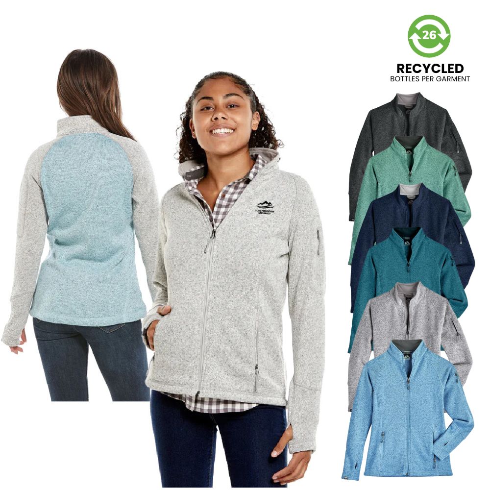 Women's Recycled Sweater Fleece Full Zip Jacket