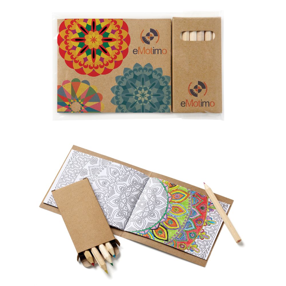 Recycled Coloring Book Set with Custom Cover | Full Color