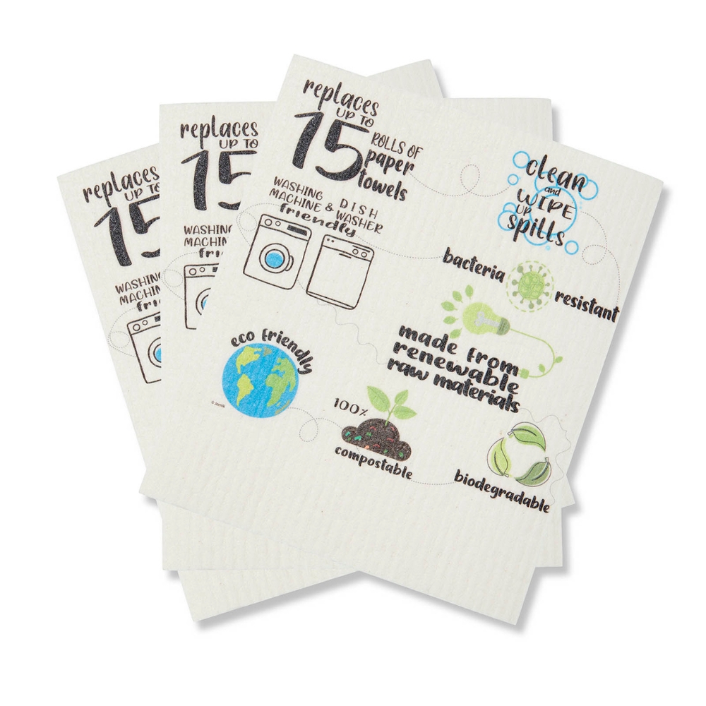 Sustainable Reusable Dishcloth | Biodegradable | Set of 3