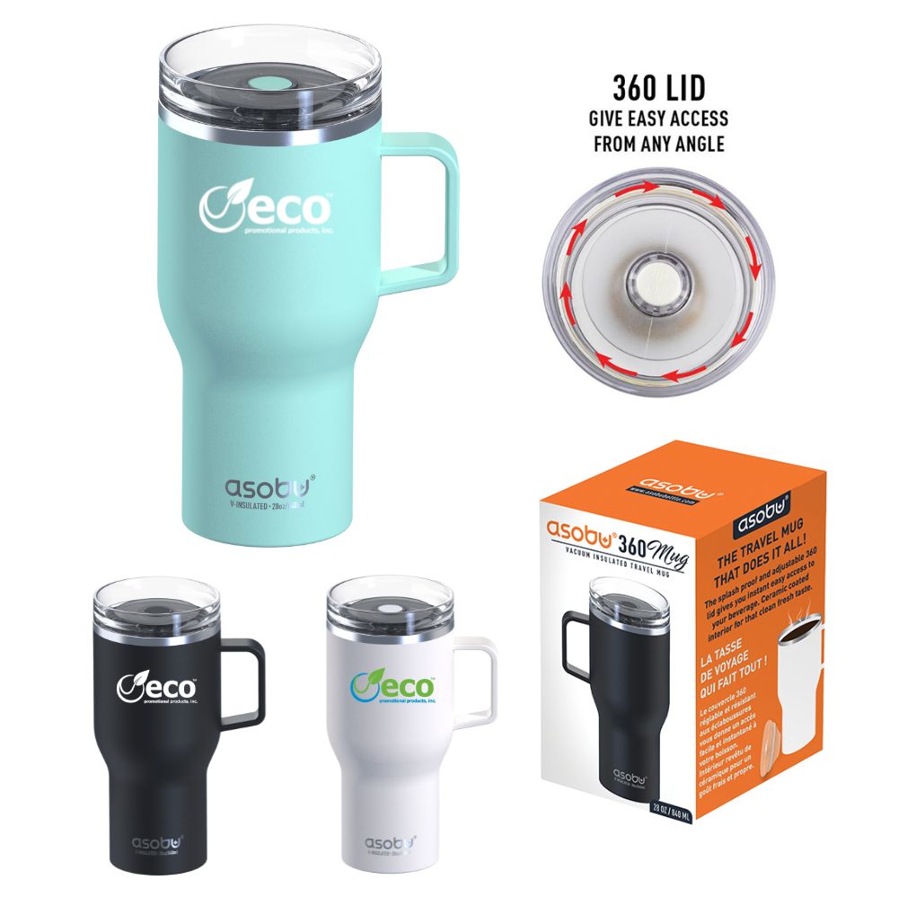Asobu® Stainless Steel Travel Tumbler with 360 Lid | Customizable