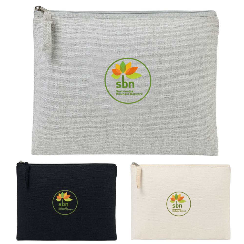 Custom AWARE™ Recycled Cotton Pouch | 6x8