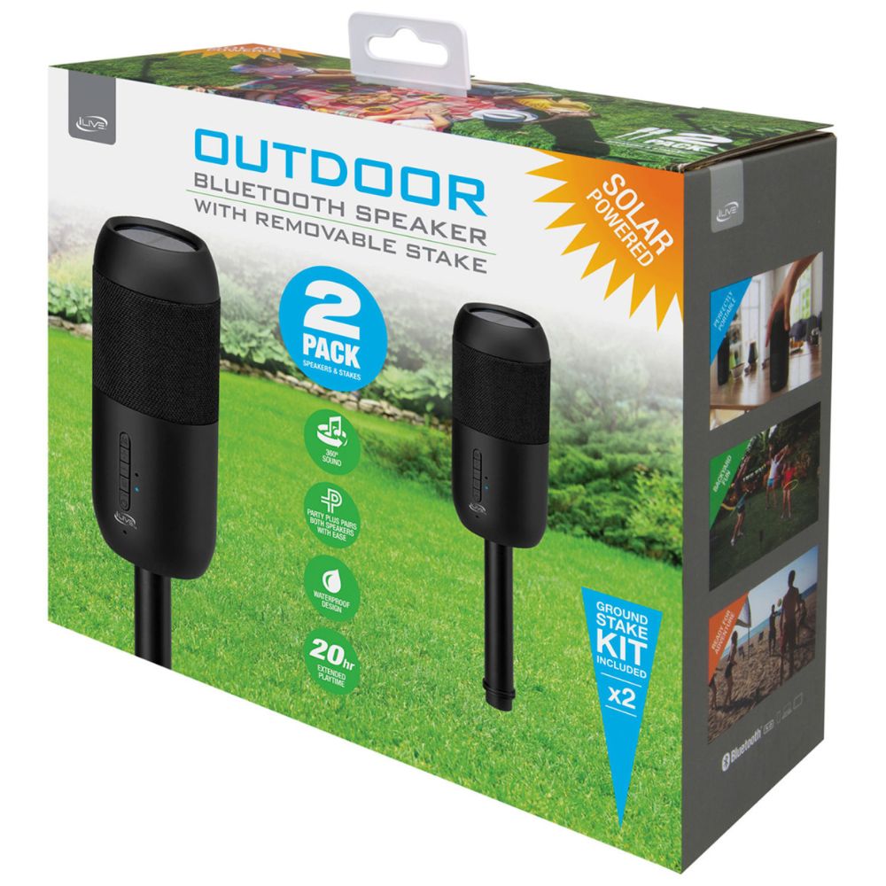 Indoor Outdoor Bluetooth Solar Speaker Set