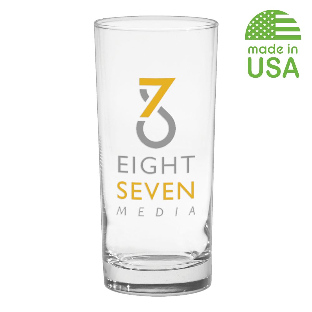 Custom Tall Drinking Glass | USA Made | 15 oz