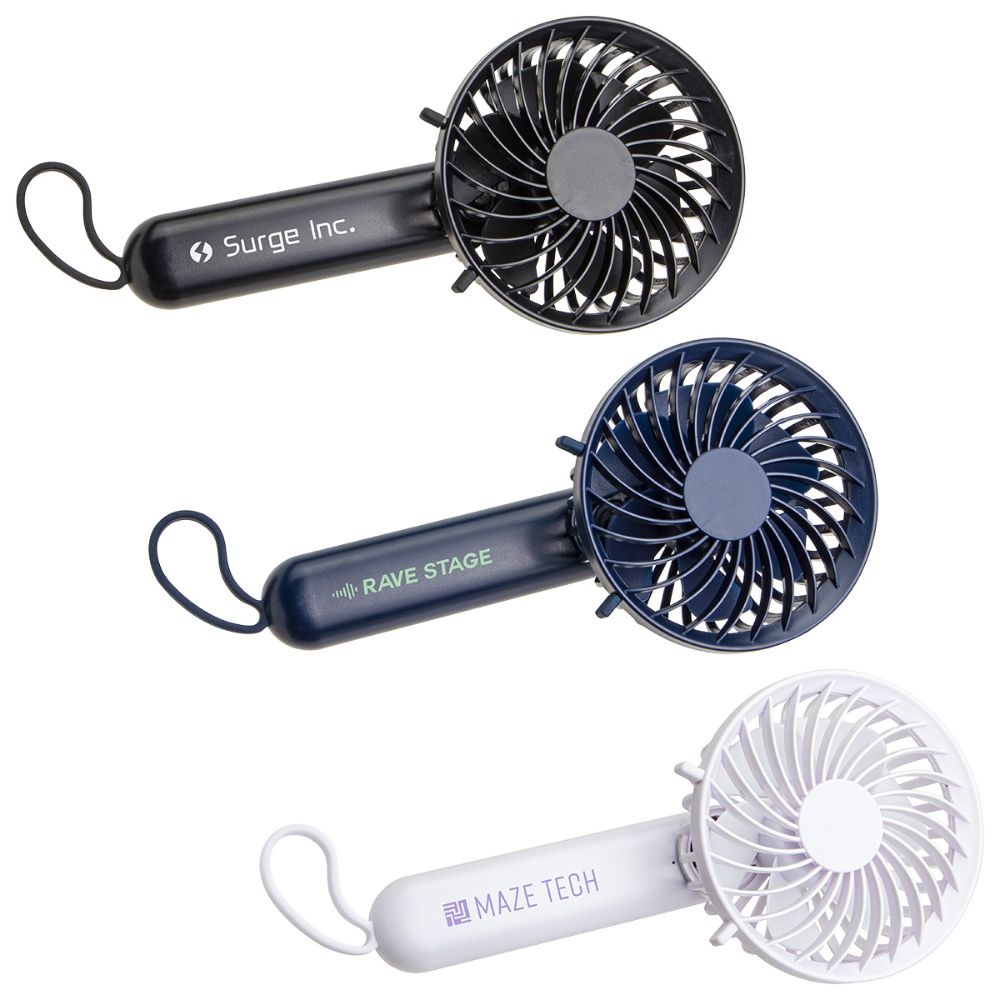 Rechargeable Hand Fan with Carabiner