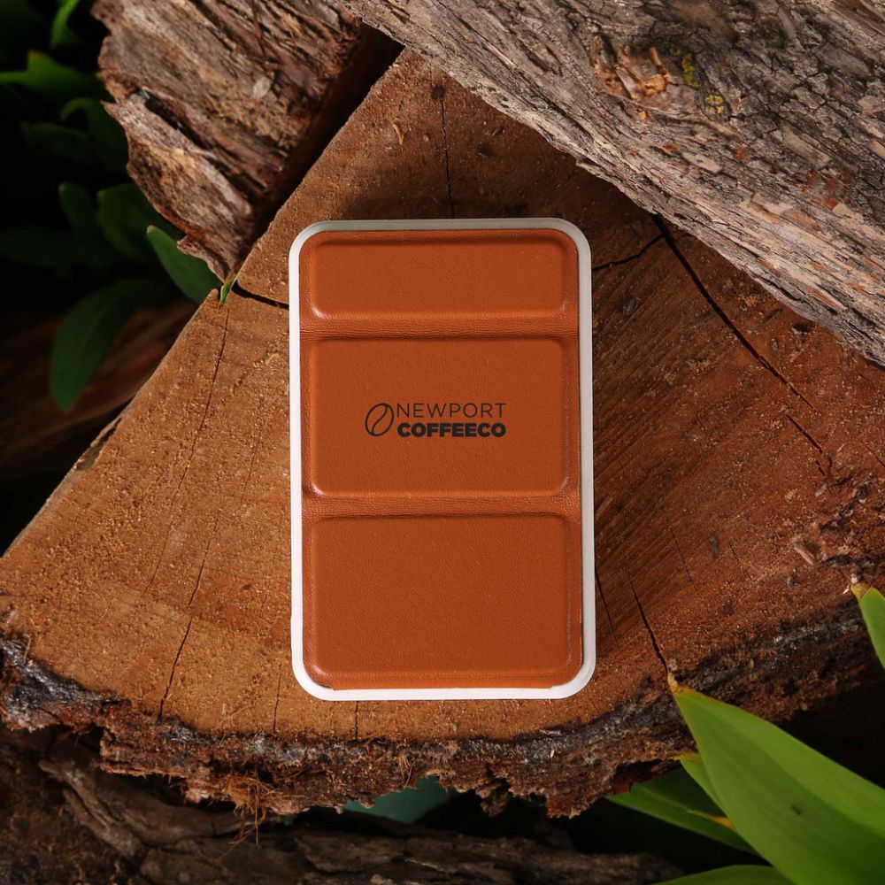 Recycled Plastic & Recycled Leather Power Bank |Wireless Charger