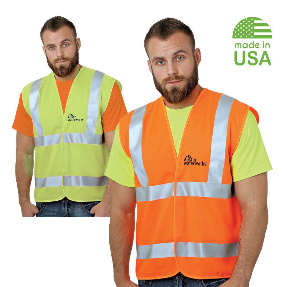 Volunteer Clean Up Reflective Safety Vest  USA Made