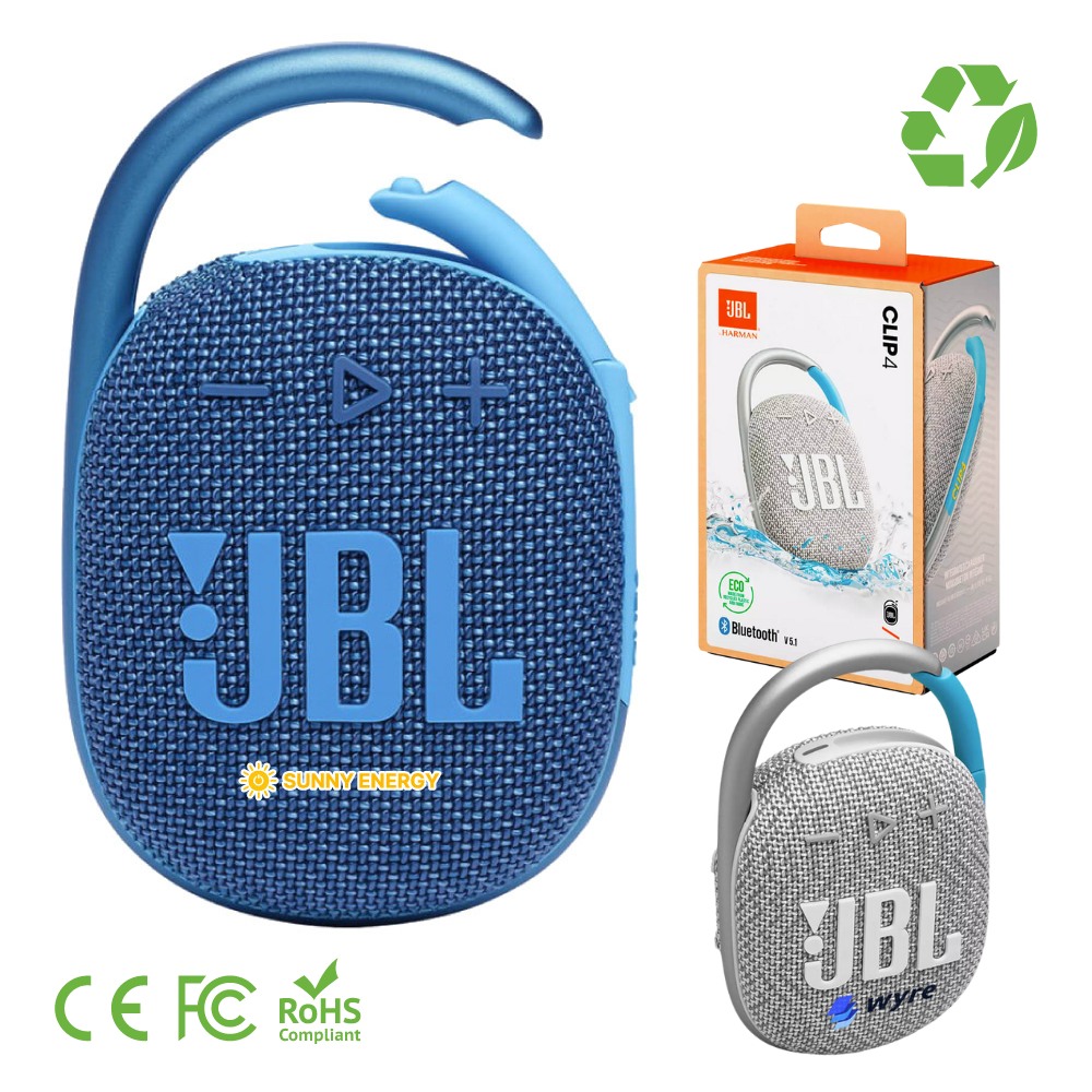 JBL Recycled Waterproof Wireless Speaker with Clip