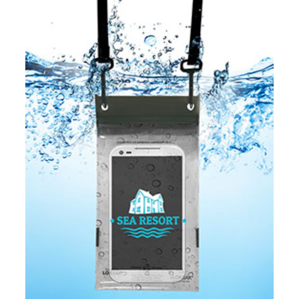 Custom Waterproof Phone Caddy with Lanyard | USA Made 