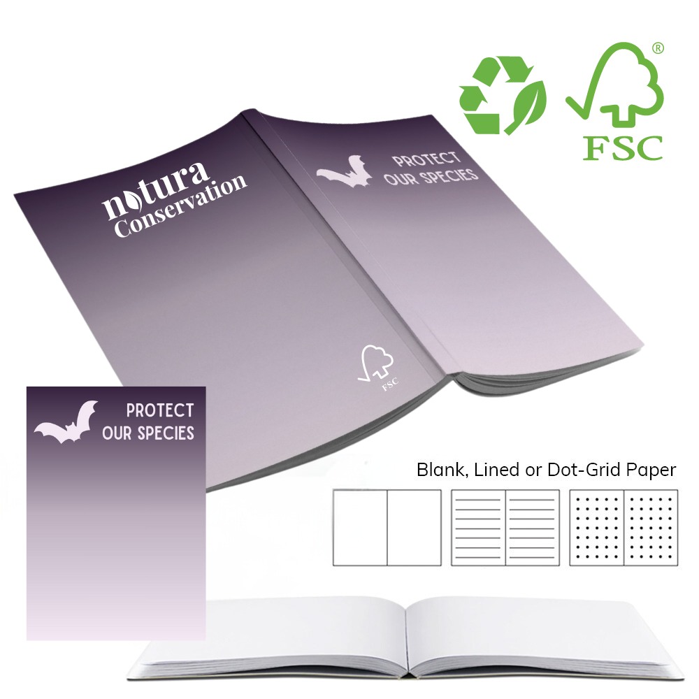 Eco Exclusive Species Awareness Recycled Lay Flat Notebook | USA Made | Full Color