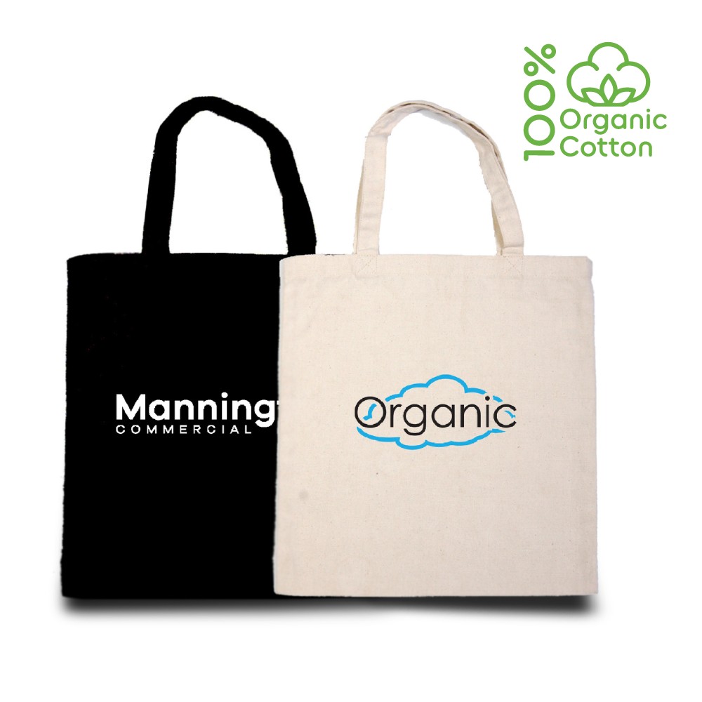 GOTS Certified Organic Cotton Tote Bag | 15x16 | 5oz