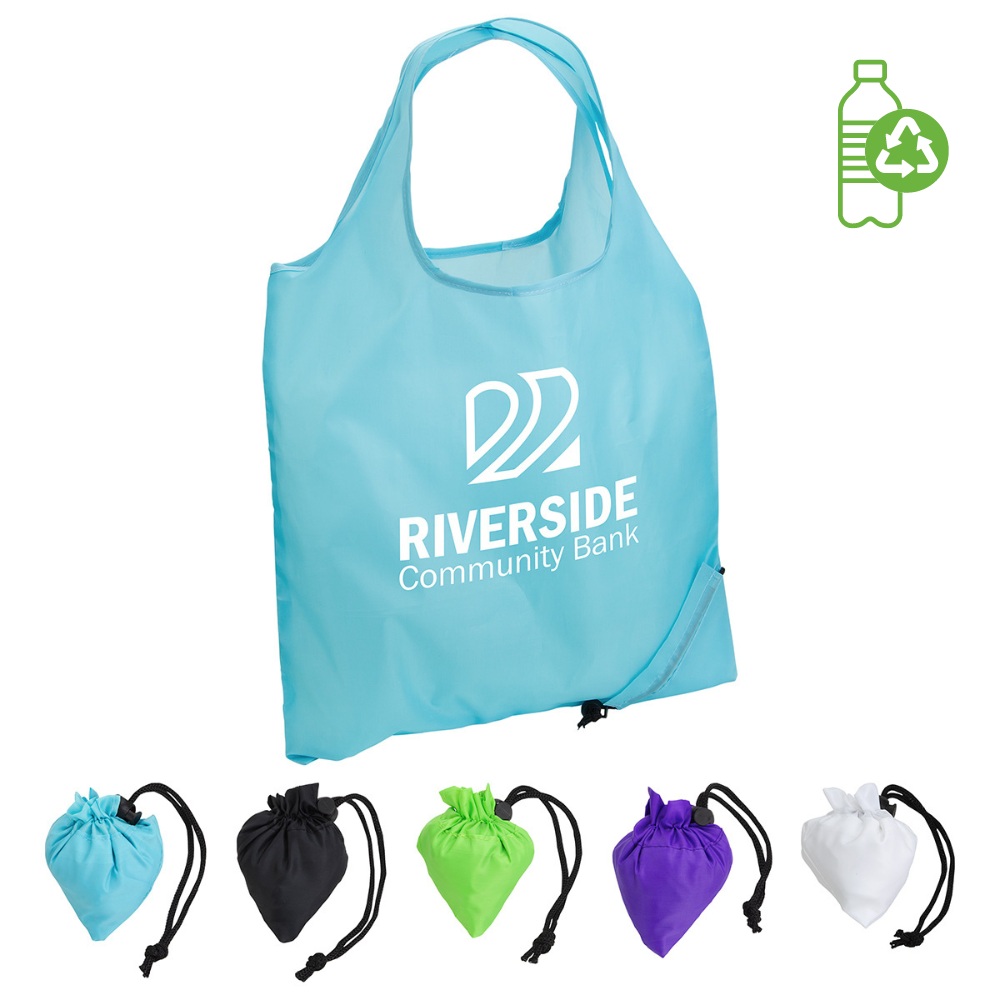 rPET Foldaway Reusable Tote Bag | 14x14