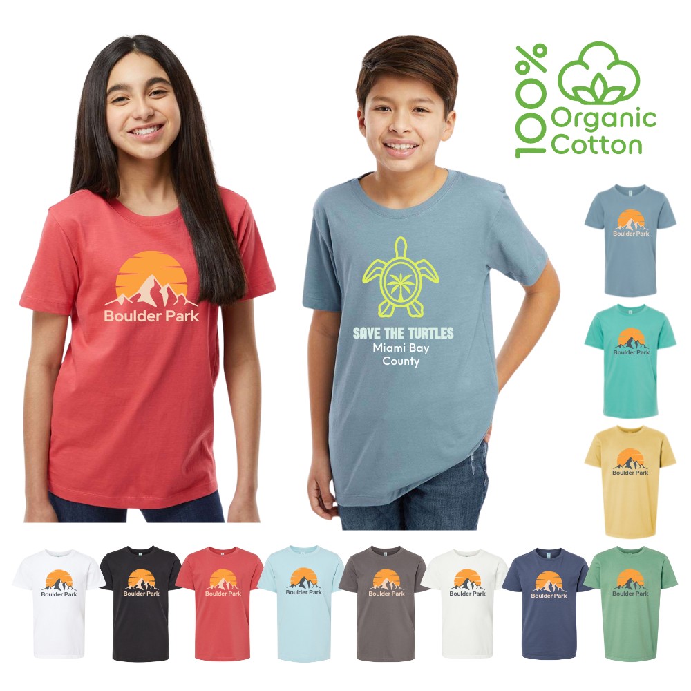 100% Organic Soft Cotton Youth T-Shirt